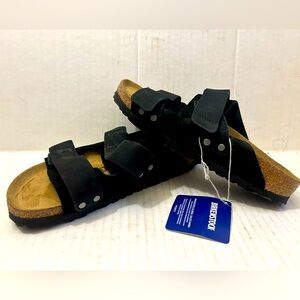 Birkenstock Black and Brown Sandals